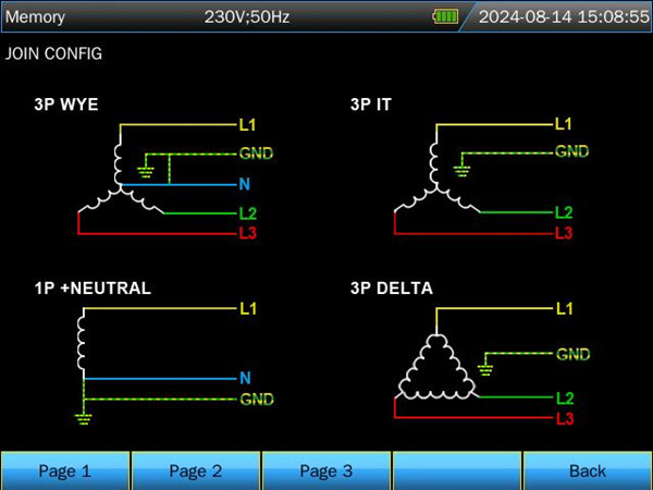 Introduction of Wiring Combinations of SA2200 Power Quality Analyzer